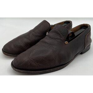 Tecovas “The Monterrey” Slip On Loafer Brown Bison Leather Men’s Size 8.5D